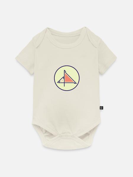 4 fantastischer Minimalist - Baby Premium Kurzarmbody - Naturweiß
