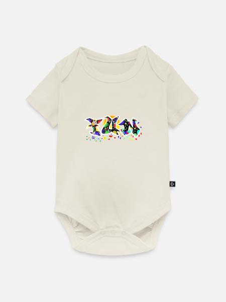 Fun - Baby Premium Kurzarmbody - Naturweiß