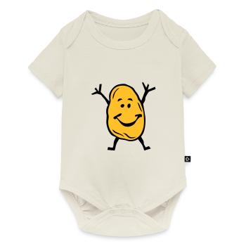 patate sourire 0 - Body à manches courtes Premium Bébé - blanc cassé - Devant