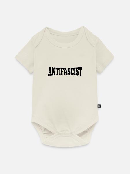 Antifascist - Antifaschist - Baby Premium Kurzarmbody - Naturweiß