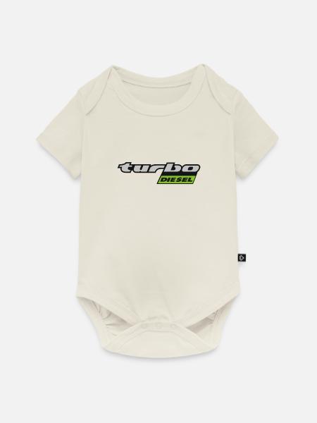 Turbo Diesel - spät - Baby Premium Kurzarmbody - Naturweiß
