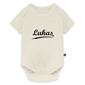 lukas - Baby Premium Kurzarmbody - Naturweiß - Vorne