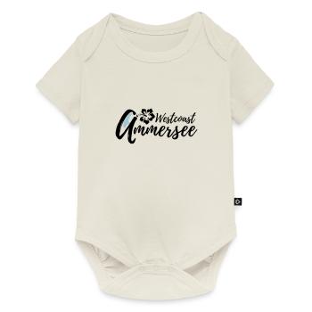 Ammersee Weastcoast Blume - Baby Premium Kurzarmbody - Naturweiß - Vorne