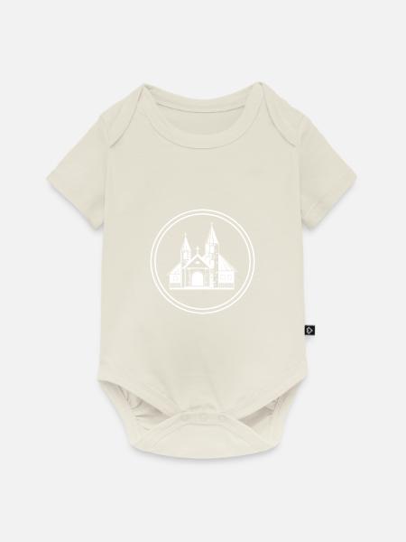 Kirche Symbol - Baby Premium Kurzarmbody - Naturweiß