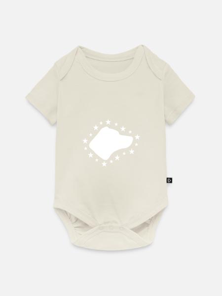 Jack Russell Terrier - Baby Premium Kurzarmbody - Naturweiß