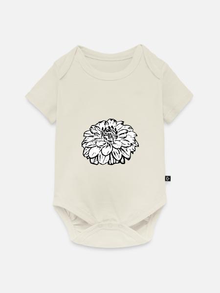 Blume weiß weiße Blumen Geschenk Muttertag Mutter - Baby Premium Kurzarmbody - Naturweiß
