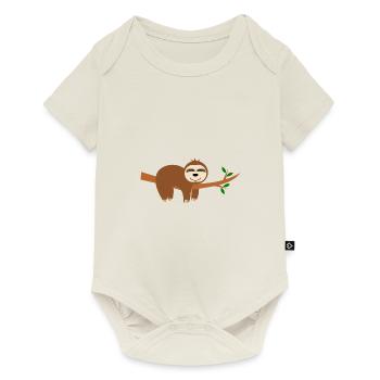 Sloth funny - Baby Premium short-sleeve bodysuit - off white - Front