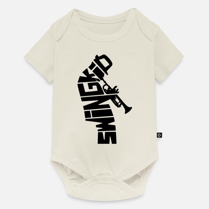 Swing jazz - Body à manches courtes Premium Bébé - blanc cassé