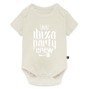 Couronne d’équipage de fête d’Ibiza - Body à manches courtes Premium Bébé - blanc cassé - Devant
