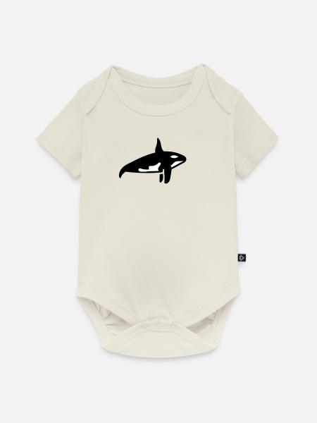 Wal - Baby Premium Kurzarmbody - Naturweiß