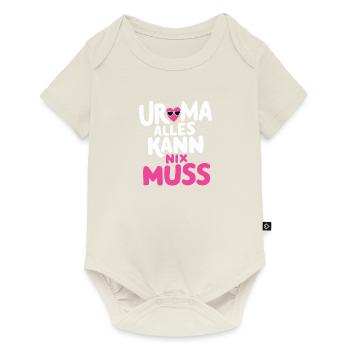 Uroma Alles Kann Geburtstag Urgroßmutter Beste - Baby Premium Kurzarmbody - Naturweiß - Vorne
