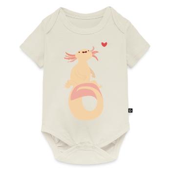 axolotl - Body à manches courtes Premium Bébé - blanc cassé - Devant