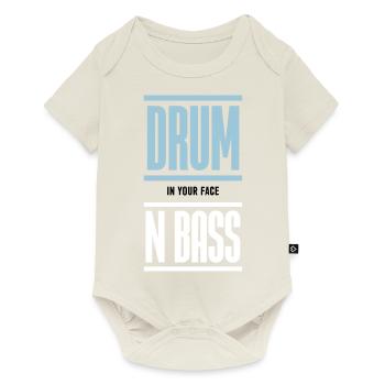 Drum and Bass Techno Music DJ - Baby Premium short-sleeve bodysuit - off white - Front