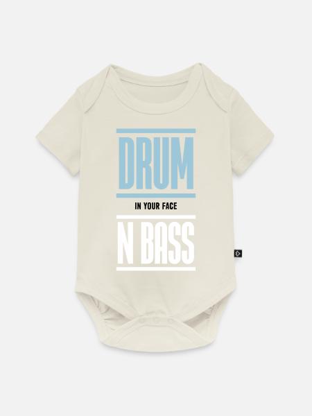 Drum and Bass Techno Music DJ - Baby Premium short-sleeve bodysuit - off white