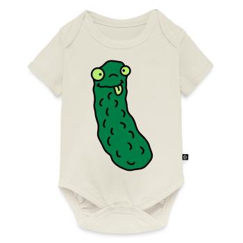 Funny Cucumber - Baby Premium Kurzarmbody - Naturweiß - Vorne