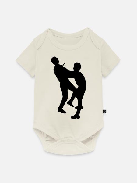 Krav Maga - Baby Premium Kurzarmbody - Naturweiß