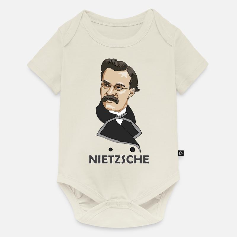 Nietzsche - Body à manches courtes Premium Bébé - blanc cassé