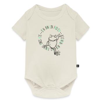 Frosch - Singe Springe und bin fröhlich - Baby Premium Kurzarmbody - Naturweiß - Vorne