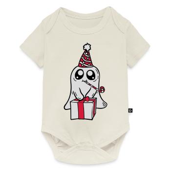Little Ghost celebrates its birthday - Baby Premium short-sleeve bodysuit - off white - Front
