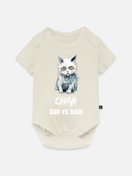 Chava (Chava) - Baby Premium Kurzarmbody - Naturweiß