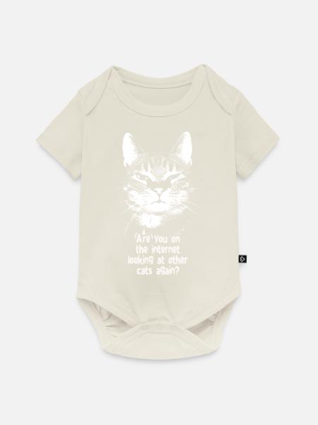 Internet-Katze - Baby Premium Kurzarmbody - Naturweiß
