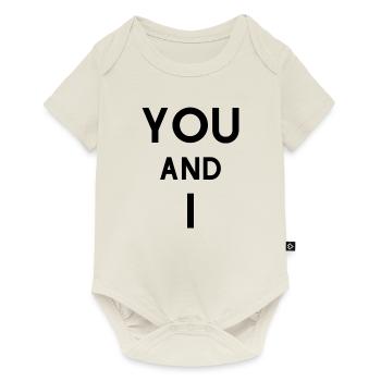 you and I - Baby Premium short-sleeve bodysuit - off white - Front