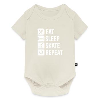 Skater & Skaten - Baby Premium Kurzarmbody - Naturweiß - Vorne