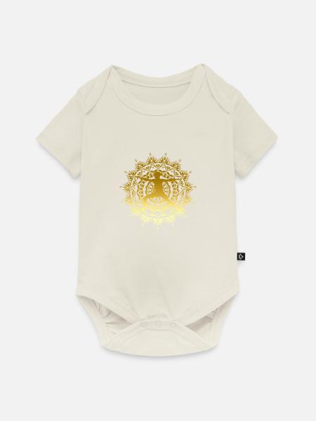 yoga - Body à manches courtes Premium Bébé - blanc cassé