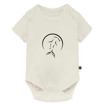 Hammerhai Logo - Baby Premium Kurzarmbody - Naturweiß - Vorne
