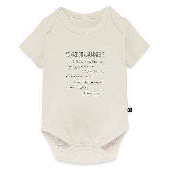 Schwäbisches Grundgesetz - Baby Premium Kurzarmbody - Naturweiß - Vorne