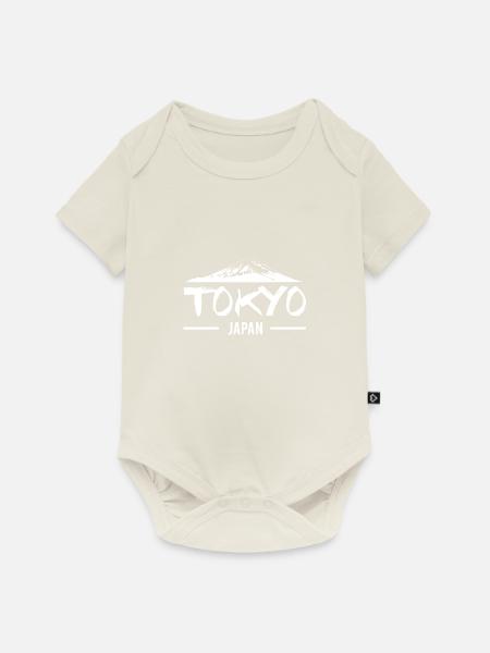 Tokio - Baby Premium Kurzarmbody - Naturweiß