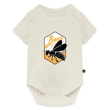 bee - Baby Premium short-sleeve bodysuit - off white - Front