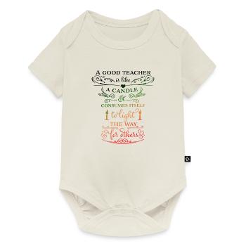 A GOOD TEACHER - Baby Premium short-sleeve bodysuit - off white - Front