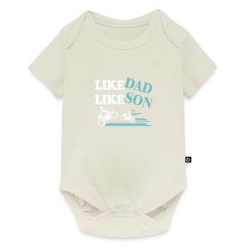 Like Dad Like Son Motocross - Baby Premium short-sleeve bodysuit - off white - Front