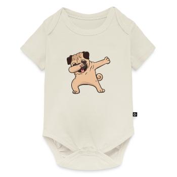 Pug Dog Dabbing Dabbin Dabb Gift - Baby Premium short-sleeve bodysuit - off white - Front