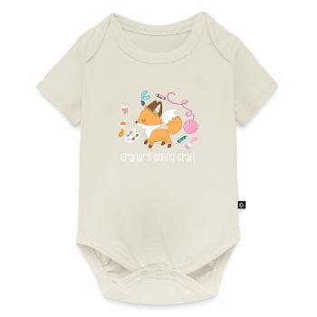 Fox T-shirt for artisans handmade - Baby Premium short-sleeve bodysuit - off white - Front