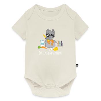 Funny Scientist T-Shirt - Cats T-Shirt - Baby Premium short-sleeve bodysuit - off white - Front