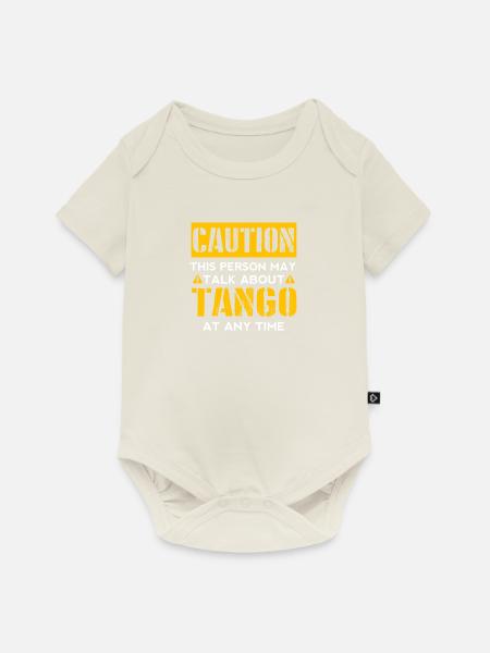 CAUTION - Tango Fan - Baby Premium Kurzarmbody - Naturweiß