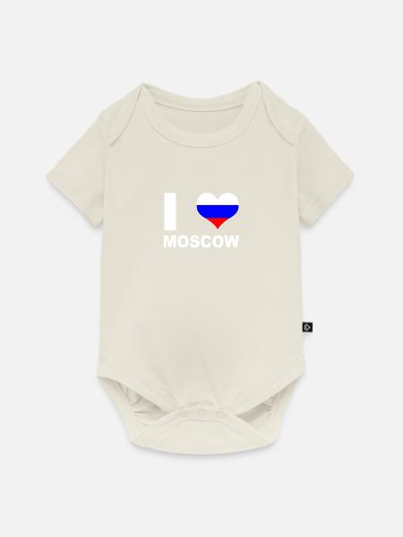 Moscou - Body à manches courtes Premium Bébé - blanc cassé