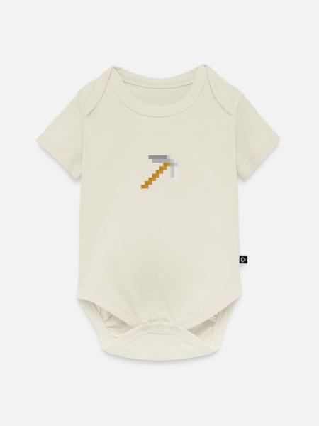 Spitzhacke - Baby Premium Kurzarmbody - Naturweiß