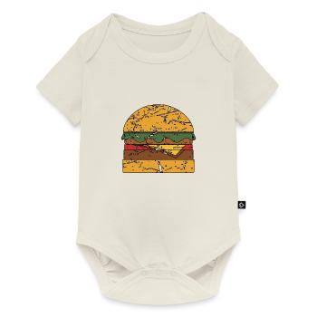 Burger chips cadeau - Body à manches courtes Premium Bébé - blanc cassé - Devant