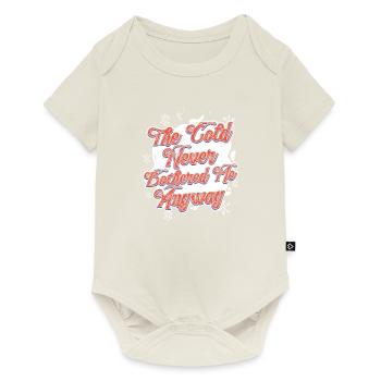 Cadeau de vacances d'hiver par temps froid - Body à manches courtes Premium Bébé - blanc cassé - Devant