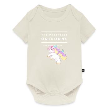 The Prettiest Unicorns Born In June Birthday - Baby Premium short-sleeve bodysuit - off white - Front
