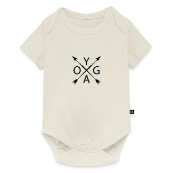Yoga yogi - Body à manches courtes Premium Bébé - blanc cassé - Devant