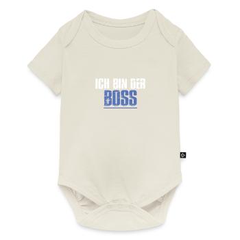 ich bin der Chef - Baby Premium Kurzarmbody - Naturweiß - Vorne