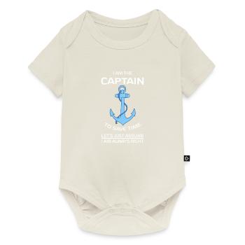 I Am Captain White - Baby Premium short-sleeve bodysuit - off white - Front