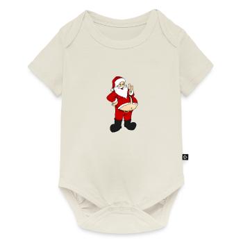 Funny Santa Claus Nicholas Gift - Baby Premium short-sleeve bodysuit - off white - Front