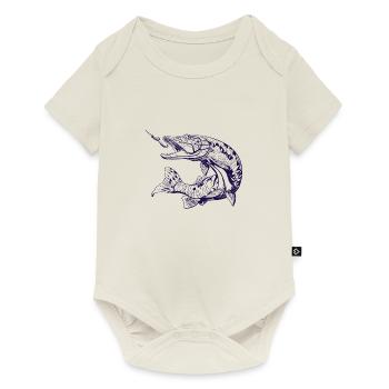 Angler - Pike - Predator Fishing - Esox - Baby Premium short-sleeve bodysuit - off white - Front