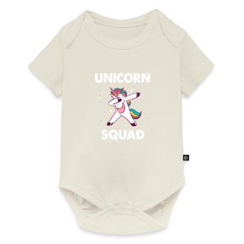 équipe de licorne - Body à manches courtes Premium Bébé - blanc cassé - Devant