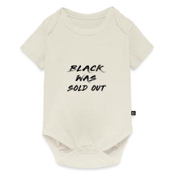Black was sold out - Baby Premium Kurzarmbody - Naturweiß - Vorne